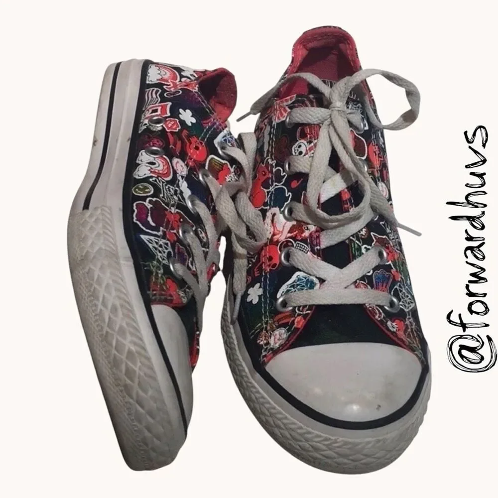 Converse All Star Unicorn Rainbow Emo Y2K Low Top Sneakers Youth 4
